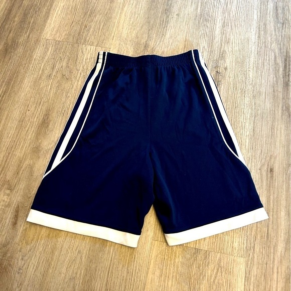 ADIDAS boys size 7X athletic gym running sorts. Like new condition. Navy/white. - Picture 3 of 4